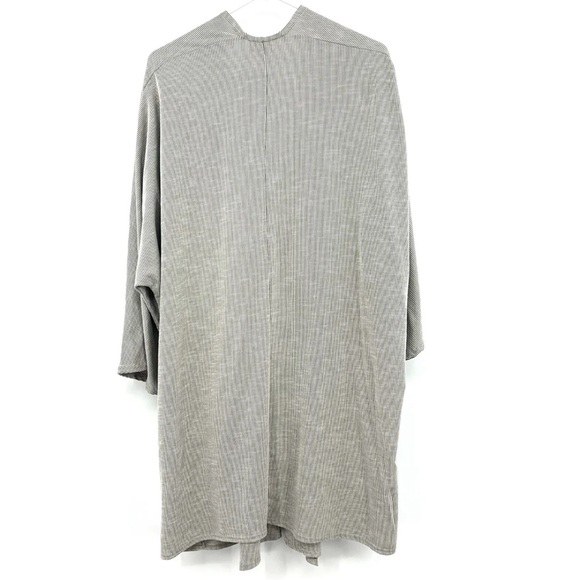 DONNI. Ribbed Sweater Coat in Gray Long Sleeve Open Cardigan Size 0-16 - Picture 3 of 8